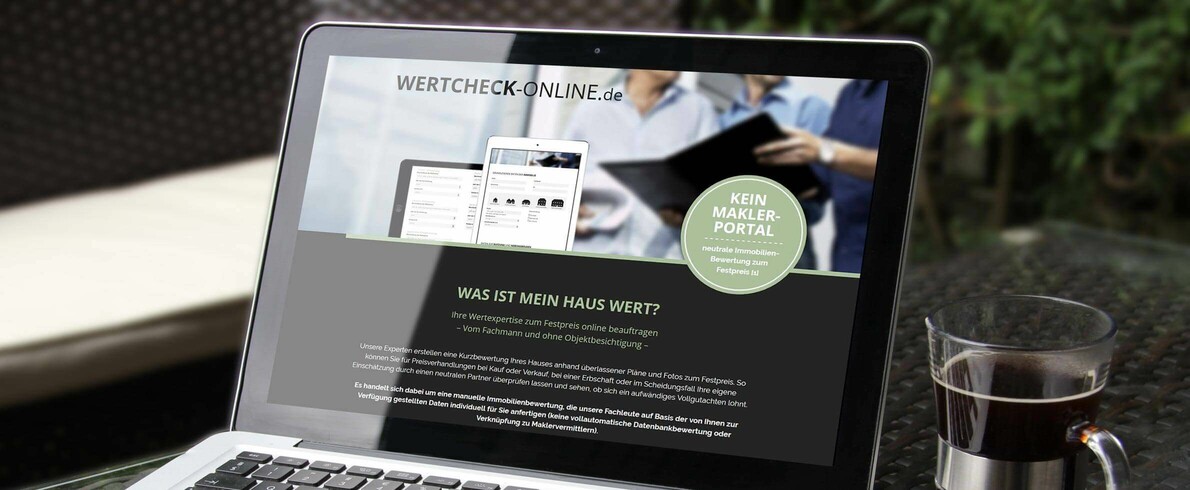 Wertcheck-Online-Landingsite-Webformular